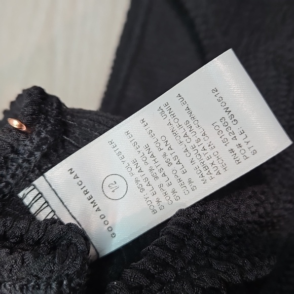 NWT Good American Women Karma Sport Bikini Top Bra sz 1/2 S/M - Picture 8 of 9